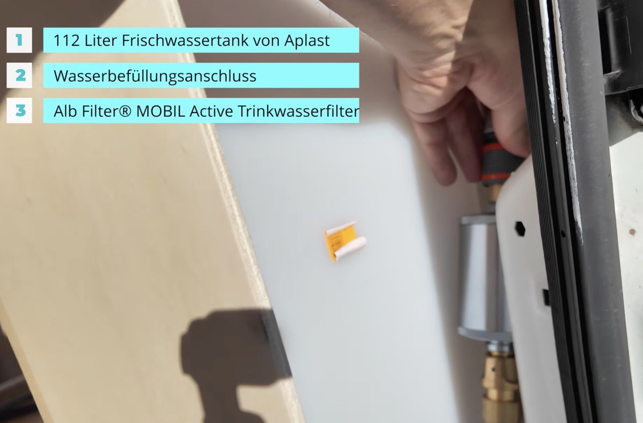 Alb Filter zur Befüllung des Frischwassertanks im Camper