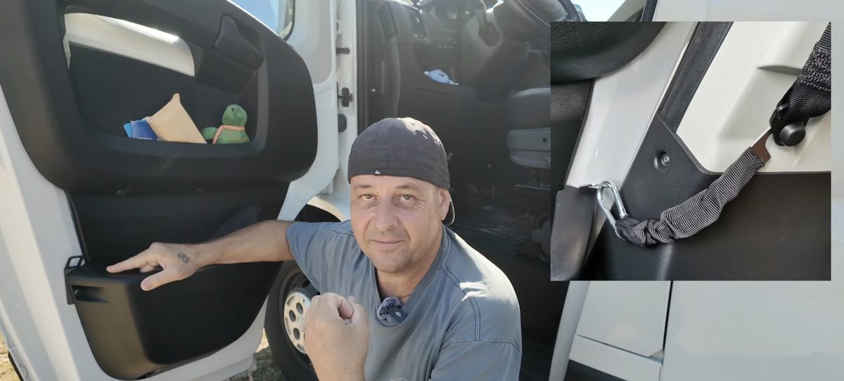 Einbruchschutz Camper für Ducato Jumper Boxer mit mechanischer Türsicherung