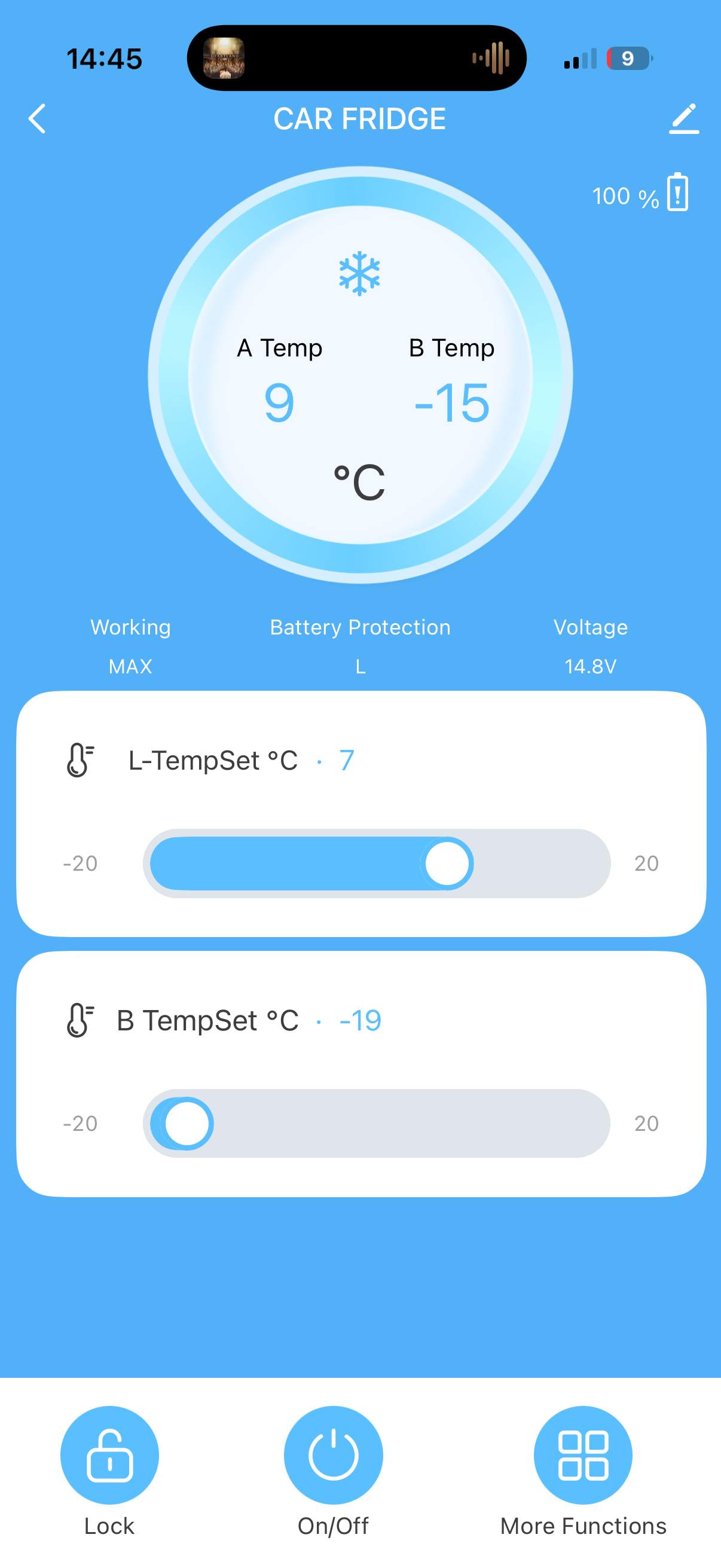 Kompressor Kühlbox per App mit zwei getrennten Temperaturzonen steuern