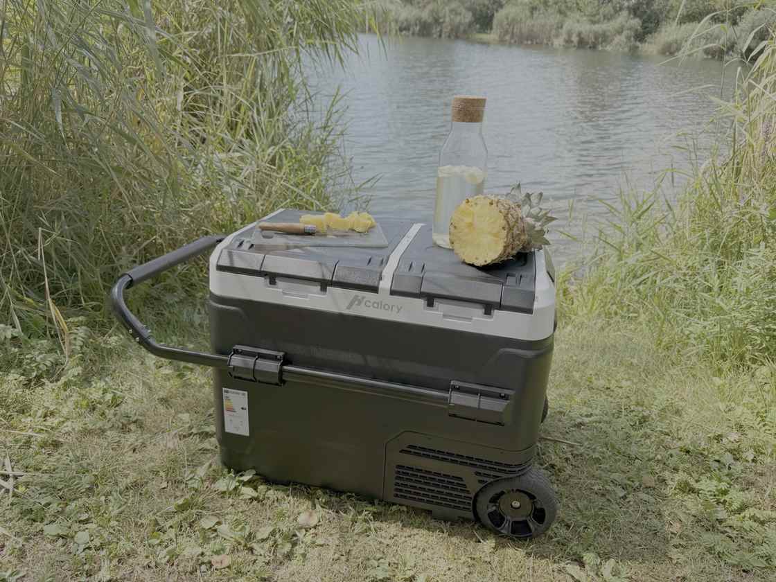 Kompressor Kühlbox im Camping Praxistest am See
